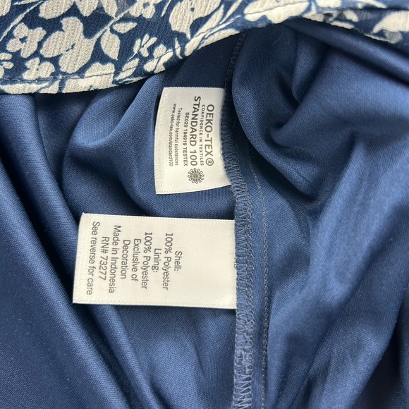 Lauren Conrad Women's Split V-Neck Tie Front Cap Flutter Sleeve Lined Blouse XXL - Picture 8 of 10